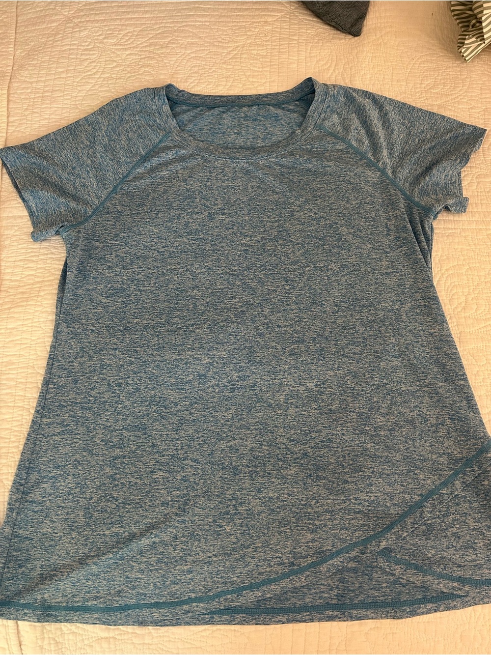 TWO tek gear Women's Heather Short-Sleeve Active shirts - Picture 3 of 4
